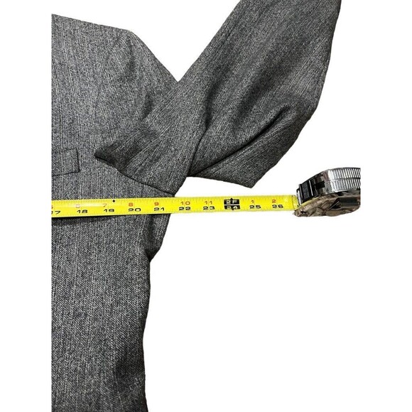 Majer Made In USA Men's Vintage Suit Blazer Gray Herringbone 44R (?) Hanover NH - Picture 6 of 9